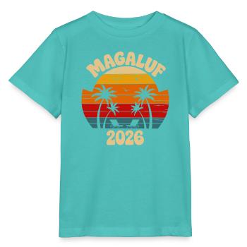 Magalour 2026 Strand Retro - Stanley/Stella Kinder T-Shirt MINI CREATOR  - Poolblau - Vorne