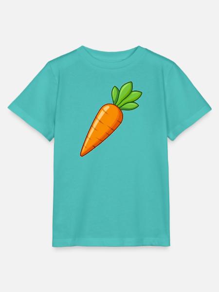 Karotten-Karotten-Gemüse - Stanley/Stella Kinder T-Shirt MINI CREATOR - Poolblau