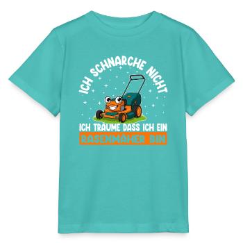 Ich schnarche nicht Rasenmäher Lustiger Spruch - Stanley/Stella Kinder T-Shirt MINI CREATOR  - Poolblau - Vorne