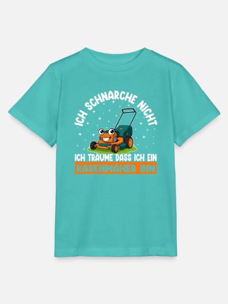Ich schnarche nicht Rasenmäher Lustiger Spruch - Stanley/Stella Kinder T-Shirt MINI CREATOR - Poolblau