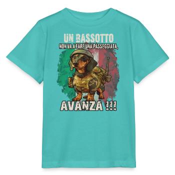 Lustiges Dackel-Motiv | Dackel-Fan | Teckel-Hunde - Stanley/Stella Kinder T-Shirt MINI CREATOR  - Poolblau - Vorne