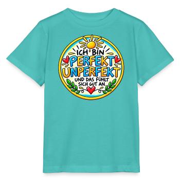 Perfekt-unperfekt - Stanley/Stella Kinder T-Shirt MINI CREATOR  - Poolblau - Vorne