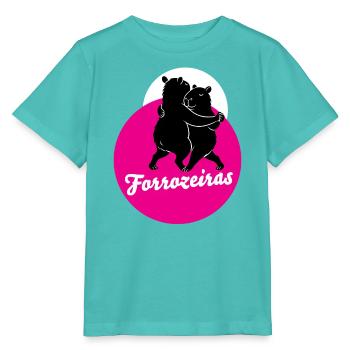 Forrozeiras – Tanzende Capybaras | Forro Statement - Stanley/Stella Kinder T-Shirt MINI CREATOR  - Poolblau - Vorne