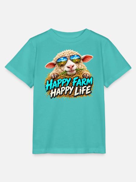 Happy Farm Happy Life: Bauernlaune - Stanley/Stella Kinder T-Shirt MINI CREATOR - Poolblau