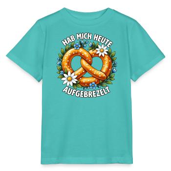 Aufgebrezelt - Stanley/Stella Kinder T-Shirt MINI CREATOR  - Poolblau - Vorne