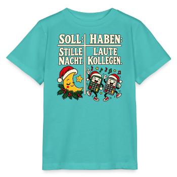 Soll Stille Nacht Haben Laute Kollegen - Stanley/Stella Kinder T-Shirt MINI CREATOR  - Poolblau - Vorne