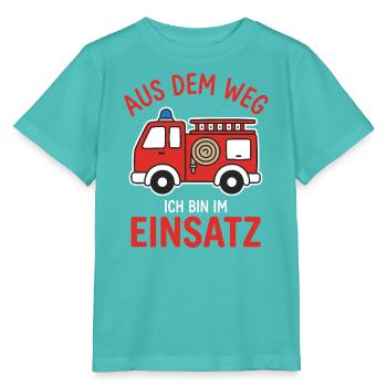 Feuerwehr Einsatz Feuerwehrmann Lustiger Spruch - Stanley/Stella Kinder T-Shirt MINI CREATOR  - Poolblau - Vorne