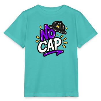 GEN Z ZITATE TYPOGRAFIE-DESIGN – OHNE KAPPE - Stanley/Stella Kinder T-Shirt MINI CREATOR  - Poolblau - Vorne