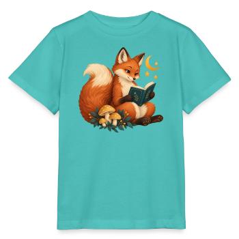 Fuchsleser unter nachtaktiven Pilzen - Stanley/Stella Kinder T-Shirt MINI CREATOR  - Poolblau - Vorne