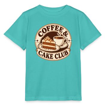 Kaffee und Kuchen Club vintage - Stanley/Stella Kinder T-Shirt MINI CREATOR  - Poolblau - Vorne