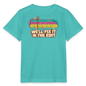 Bunte Klang-Edit Grafik - Stanley/Stella Kinder T-Shirt MINI CREATOR  - Poolblau - Vorne