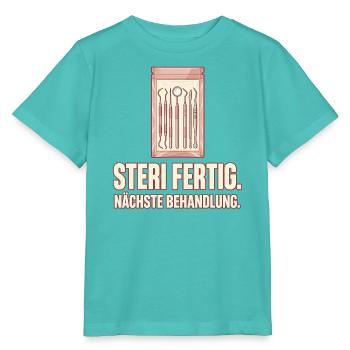 Steri fertig. Nächste Behandlung. ZFA - Stanley/Stella Kinder T-Shirt MINI CREATOR  - Poolblau - Vorne