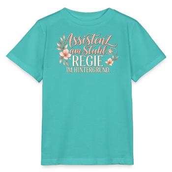 Zahnmedizinische Fachangestellte – Assistenz - Stanley/Stella Kinder T-Shirt MINI CREATOR  - Poolblau - Vorne