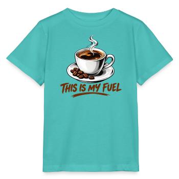 Das ist meine Fuel Classic Kaffeetasse - Stanley/Stella Kinder T-Shirt MINI CREATOR  - Poolblau - Vorne