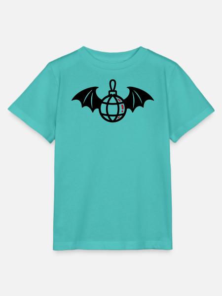 Fledermaus Discokugel Icon - Stanley/Stella Kinder T-Shirt MINI CREATOR - Poolblau