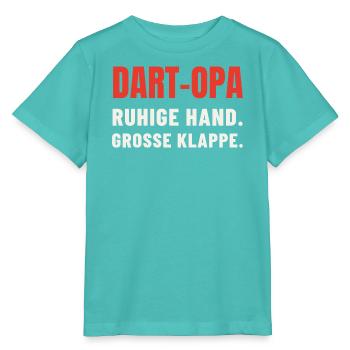 Dart Opa Geschenk: Ruhige Hand, große Klappe - Stanley/Stella Kinder T-Shirt MINI CREATOR  - Poolblau - Vorne