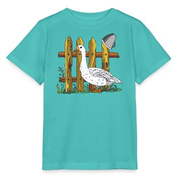 Gans - Stanley/Stella Kinder T-Shirt MINI CREATOR  - Poolblau - Vorne