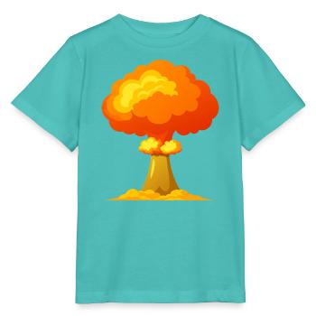 Nukleare Explosion Atomic - Stanley/Stella Kinder T-Shirt MINI CREATOR  - Poolblau - Vorne