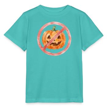 Verbotener Halloween Kürbis Aquarell - Stanley/Stella Kinder T-Shirt MINI CREATOR  - Poolblau - Vorne