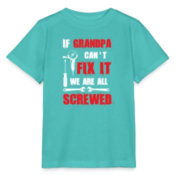 Grandpa Gift Handyman DIY-Reparaturwerkstatt - Stanley/Stella Kinder T-Shirt MINI CREATOR  - Poolblau - Vorne