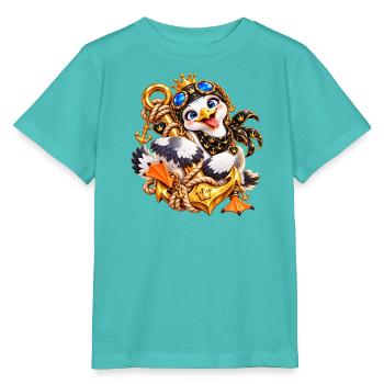 Königliche Möwe Nautik‑Schmuck - Stanley/Stella Kinder T-Shirt MINI CREATOR  - Poolblau - Vorne