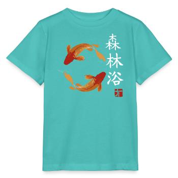 japan Fische japanisch anime asiatisch - Stanley/Stella Kinder T-Shirt MINI CREATOR  - Poolblau - Vorne