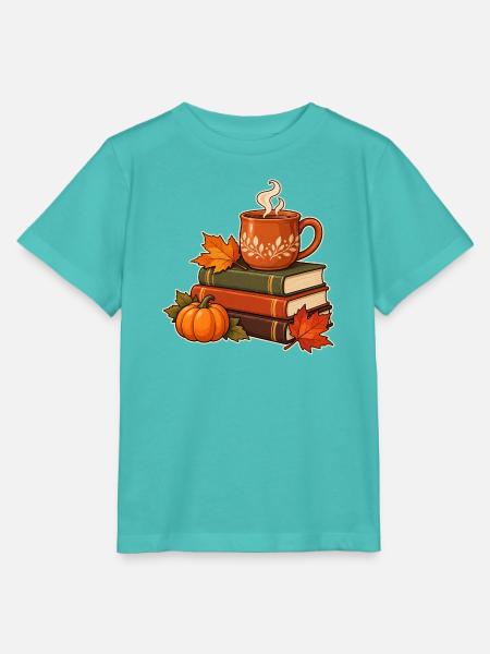 Bücher und Tee - Stanley/Stella Kinder T-Shirt MINI CREATOR - Poolblau