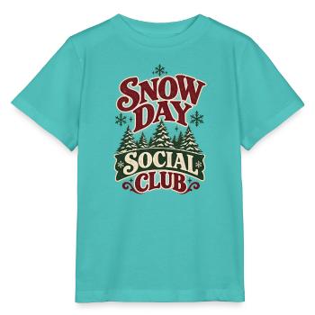 Snow Day Sozialclub - Stanley/Stella Kinder T-Shirt MINI CREATOR  - Poolblau - Vorne