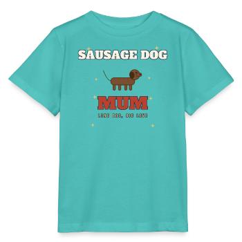 Wursthund-Mama lange Liebe - Stanley/Stella Kinder T-Shirt MINI CREATOR  - Poolblau - Vorne
