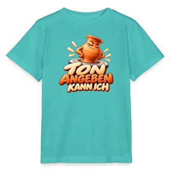 Ton angeben: Keramik Spruch - Stanley/Stella Kinder T-Shirt MINI CREATOR  - Poolblau - Vorne