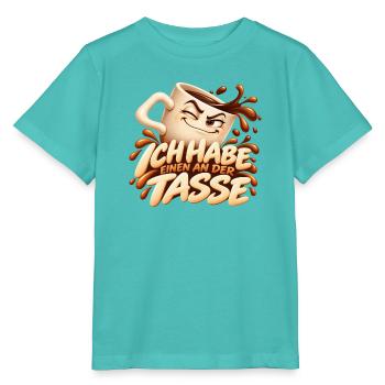Ich Habe Einen An Der Tasse Kaffee - Stanley/Stella Kinder T-Shirt MINI CREATOR  - Poolblau - Vorne