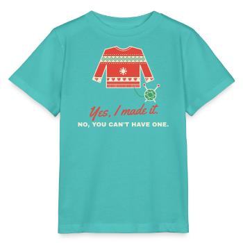 Ja, ich habe es zum Weihnachtspullover gemacht - Stanley/Stella Kinder T-Shirt MINI CREATOR  - Poolblau - Vorne