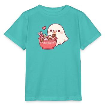 Der süße Geist liebt es, japanische Ramen-Nudeln zu essen - Stanley/Stella Kinder T-Shirt MINI CREATOR  - Poolblau - Vorne