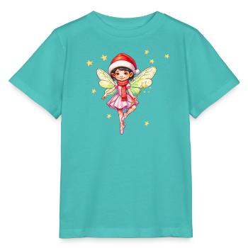 Glueckszauberfee im Weihnachtszauber - Stanley/Stella Kinder T-Shirt MINI CREATOR  - Poolblau - Vorne