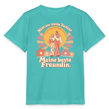 Mama Tochter Liebe Beste Freundin - Stanley/Stella Kinder T-Shirt MINI CREATOR  - Poolblau - Vorne
