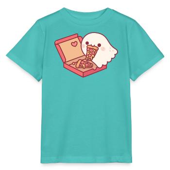 Süßer Geist liebt es, Peperoni-Pizza zu essen - Stanley/Stella Kinder T-Shirt MINI CREATOR  - Poolblau - Vorne