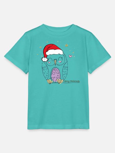 Merry Christmas - Stanley/Stella Kinder T-Shirt MINI CREATOR  - Poolblau
