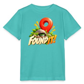 Found It! Schatzfund Abenteuer - Stanley/Stella Kinder T-Shirt MINI CREATOR  - Poolblau - Vorne