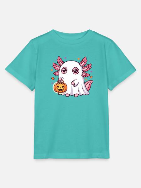 Geist-Axolotl - Stanley/Stella Kinder T-Shirt MINI CREATOR  - Poolblau