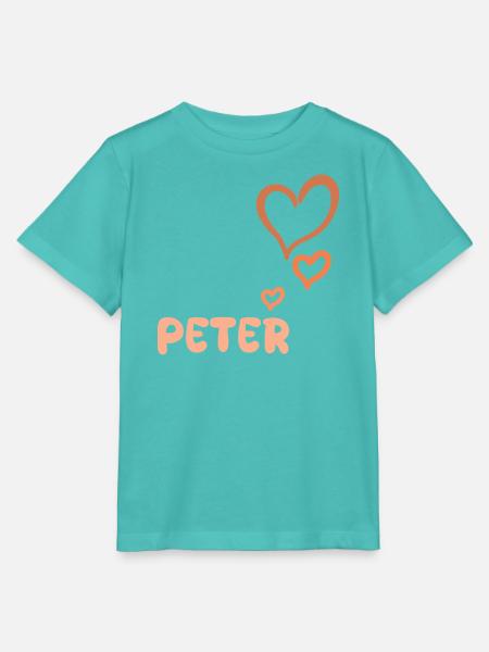 Name Peter - Stanley/Stella Kinder T-Shirt MINI CREATOR - Poolblau