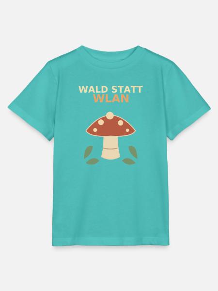 Wald statt WLAN - Stanley/Stella Kinder T-Shirt MINI CREATOR  - Poolblau
