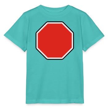 verkehrsschild - für eigenen text - Stanley/Stella Kinder T-Shirt MINI CREATOR  - Poolblau - Vorne