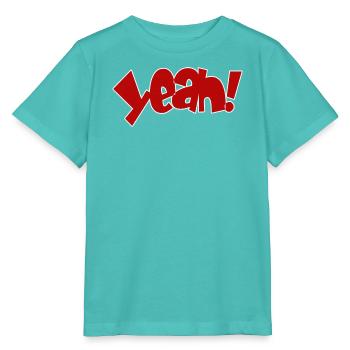 Yeah Cartoon Pop Design - Stanley/Stella Kinder T-Shirt MINI CREATOR  - Poolblau - Vorne
