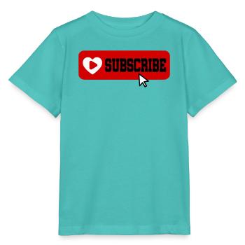 Fabelhaftes Symbol für die Schaltfläche "Abonnieren" des YouTube-Kanals - Stanley/Stella Kinder T-Shirt MINI CREATOR  - Poolblau - Vorne