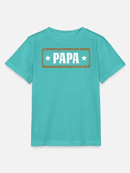 papa - Stanley/Stella Kinder T-Shirt MINI CREATOR - Poolblau