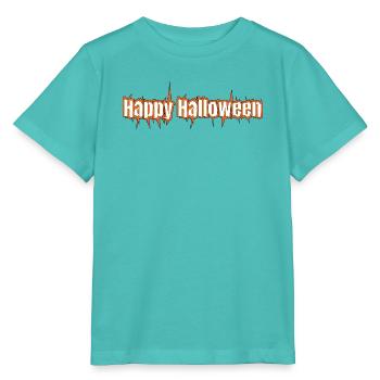 Fröhlicher Halloween-Schriftzug Grusel - Stanley/Stella Kinder T-Shirt MINI CREATOR  - Poolblau - Vorne