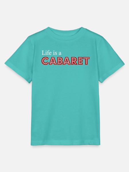 Life_is_a_cabaret - Stanley/Stella Kinder T-Shirt MINI CREATOR - Poolblau