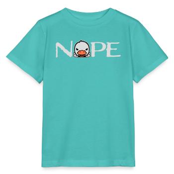 Gans Nope Mittelfinger Böse Beleidigung Ente Frech - Stanley/Stella Kinder T-Shirt MINI CREATOR  - Poolblau - Vorne