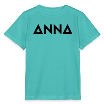 First name Anna - Stanley/Stella MINI CREATOR Kids’ T-Shirt - pool blue - Front