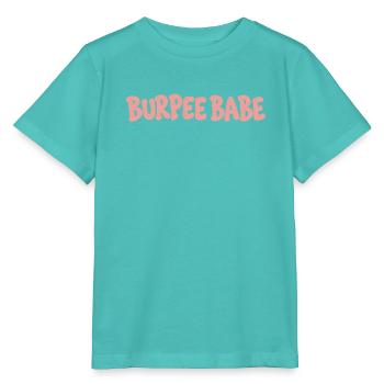 Burpee Babe Blasen-Buchstabenkunst - Stanley/Stella Kinder T-Shirt MINI CREATOR  - Poolblau - Vorne